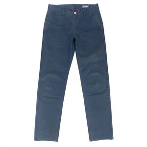 BONOBOS Washed Chino Straight Cotton Twill Casual Pants Mens Teal Mens 30 x 34
